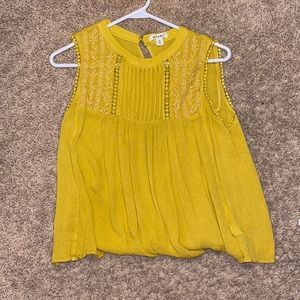 Mustardy Yellowish Tank Top.